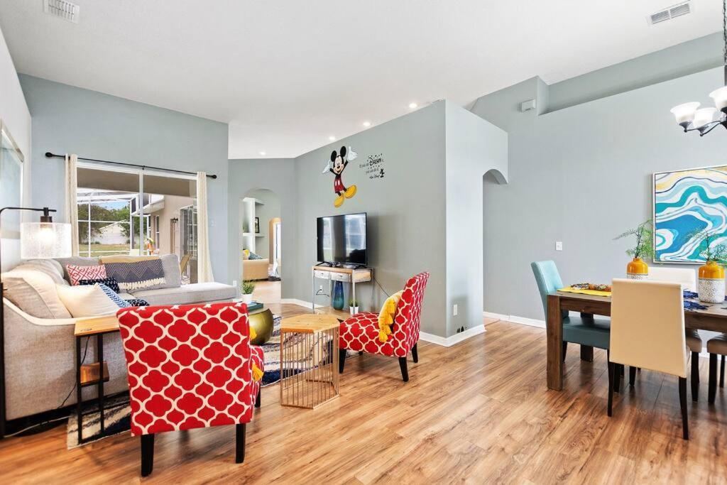 Spacious Disney Themed 5Bed Villa! Private Heated Enclosed Pool/Spa/Bbq! Davenport Bagian luar foto